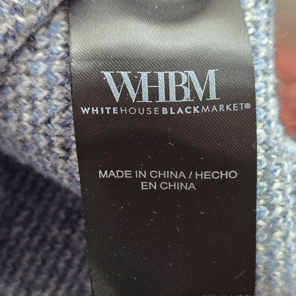 WHBM Floral Intarsia Mock Neck Sweater - Soft Knit - Picture 6 of 9